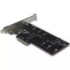 Inter-Tech PCIe adaptérová karta KT015 PCIe x4 na M.2 NVMe + SATA na M.2