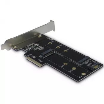 Inter-Tech PCIe adaptérová karta KT015 PCIe x4 na M.2 NVMe + SATA na M.2