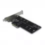 Inter-Tech PCIe adaptérová karta KT015 PCIe x4 na M.2 NVMe + SATA na M.2