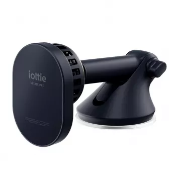 iOttie Velox Pro Active magnetický bezdrôtový držiak na nabíjanie do auta pre MagSafe iPhone, čierny so zlatými akcentmi