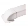 IVENSIS IPWE80 biela nástenná krycia doska – kryt pre podomietkové krabice, ABS plast, 80x80x10mm