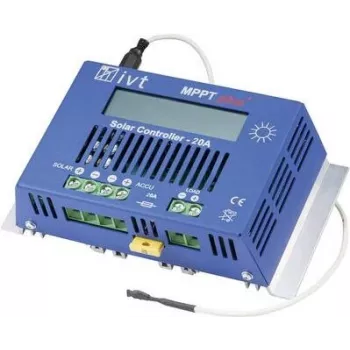 IVT solárny regulátor nabíjania 12V/24V 20A MPPTplus 20A s LCD displejom 200036