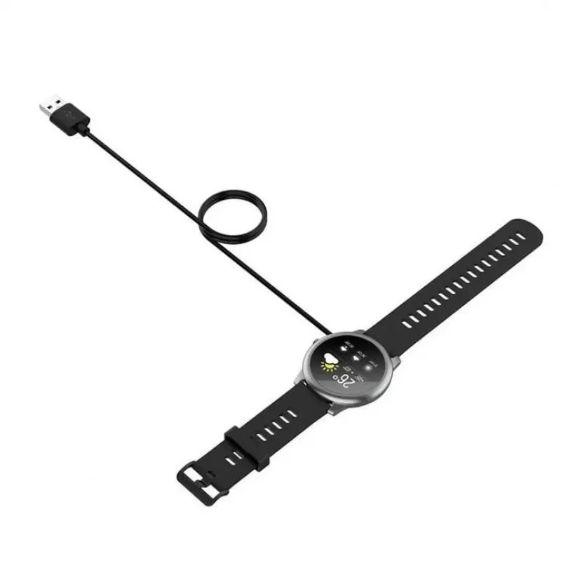 iWear CH2 univerzálny USB 1m napájací kábel smart hodinky 2-pin 4mm magnetická nabíjačka