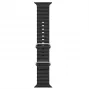 iWear S1 Grooved Soft Silicone 20 mm remienok pre Apple Watch 49 mm / 45 mm / 44 mm / 42 mm čierna