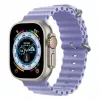 iWear S1 Grooved Soft Silicone 20mm remienok pre Apple Watch 49mm / 45mm / 44mm / 42mm orgovánová