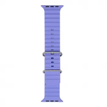 iWear S1 Grooved Soft Silicone 20mm remienok pre Apple Watch 49mm / 45mm / 44mm / 42mm orgovánová