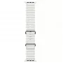 iWear S1 Grooved Soft Silicone 20mm remienok pre Apple Watch 49mm / 45mm / 44mm / 42mm biely