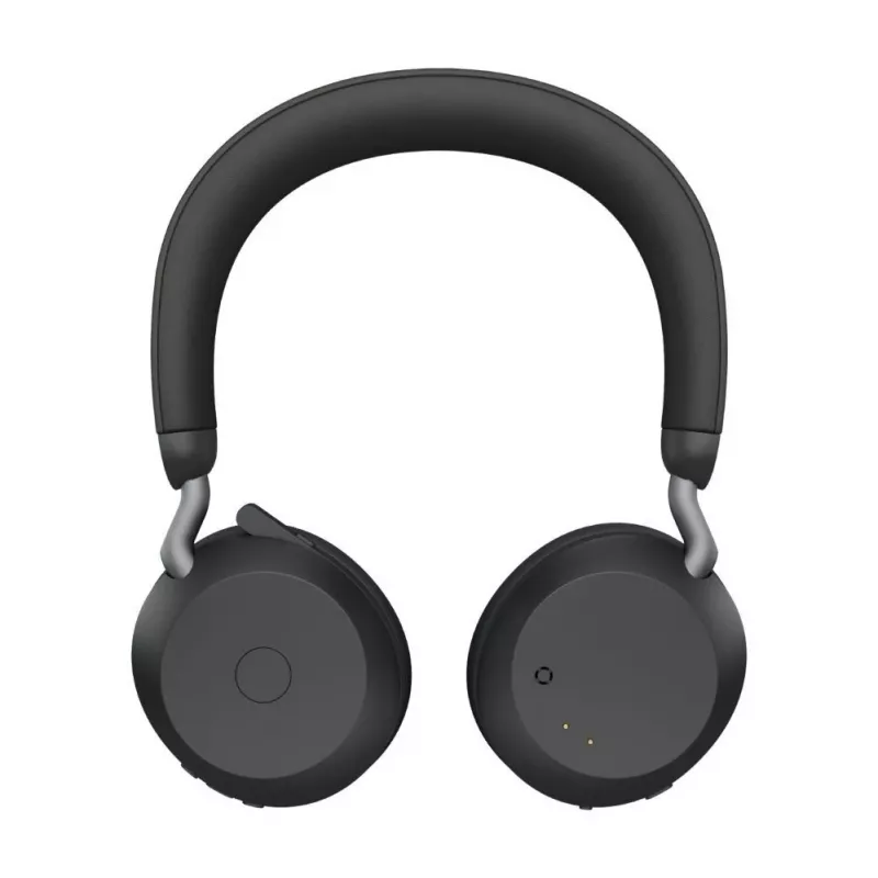 Jabra Evolve2 75 bezdrôtový Bluetooth headset s aktívnym potlačením hluku, certifikovaný pre Microsoft Teams, čierny