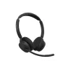 Jabra Evolve3 45 stereo headset s Link 390a USB-A adaptérom a stojanom, UC certifikovaný, čierny