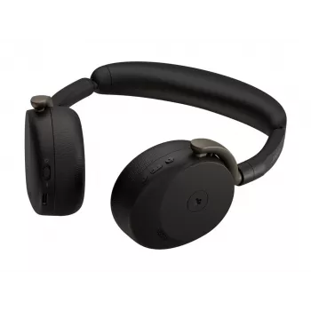 Jabra Evolve3 65 Flex headset s Link 390a USB adaptérom, certifikovaný pre Microsoft Teams, bezdrôtový Bluetooth, Hybrid-ANC, čierny
