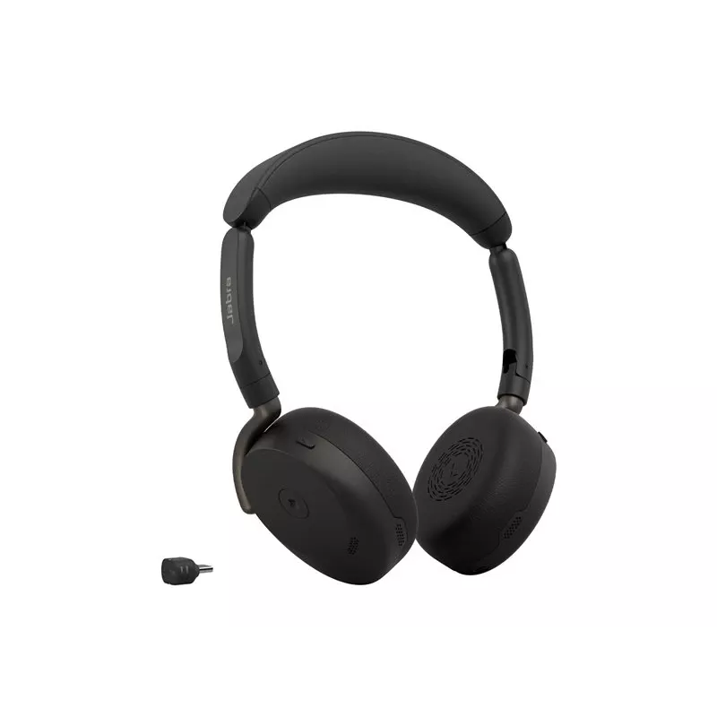 Jabra Evolve3 65 Flex MS bezdrôtový Bluetooth on-ear headset s Link 390c adaptérom, čierny