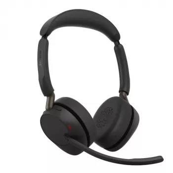 Jabra Evolve3 65 Stereo Link 390a UC bezdrôtový headset, čierny, certifikovaný pre Microsoft Teams