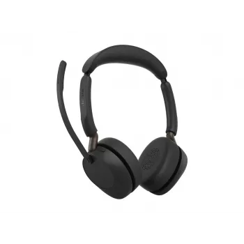 Jabra Evolve3 65 Stereo Link 390a UC bezdrôtový headset, čierny, certifikovaný pre Microsoft Teams