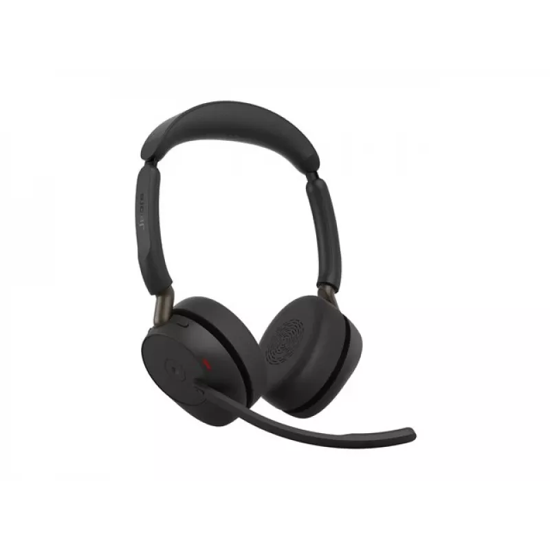 Jabra Evolve3 65 stereo bezdrôtový Bluetooth headset s Link 390a USB-A adaptérom a nabíjacou stanicou – certifikovaný pre Microsoft Teams, on-ear, mikrofón s potlačením hluku, 37 h batéria
