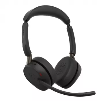 Jabra Evolve3 65 Stereo bezdrôtový headset s Link 390c a nabíjacou stanicou – certifikovaný pre Microsoft Teams
