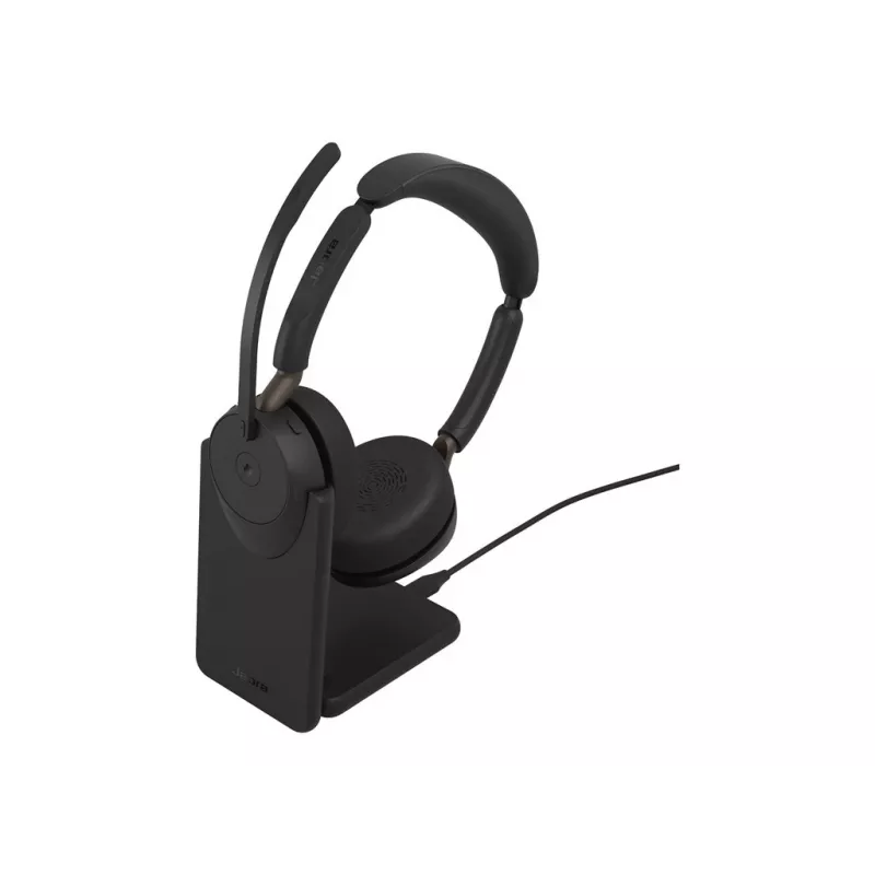 Jabra Evolve3 65 Stereo bezdrôtový headset s Link 390c a nabíjacou stanicou – certifikovaný pre Microsoft Teams