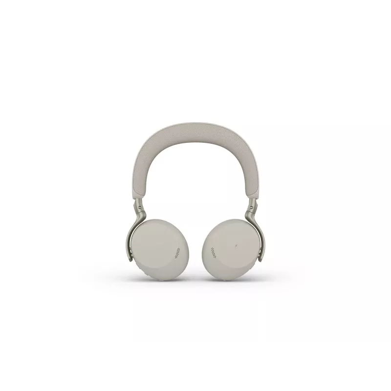 Jabra Evolve3 75 UC bezdrôtový On-Ear Bluetooth headset s potlačením hluku a adaptérom Link 390c (Warm Grey)