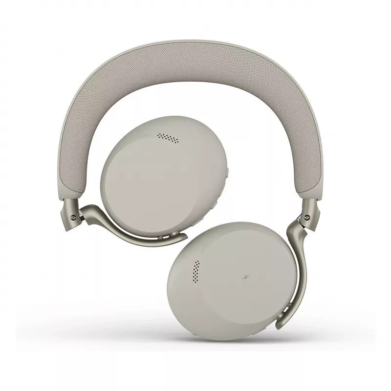 Jabra Evolve3 75 UC bezdrôtový On-Ear Bluetooth headset s potlačením hluku a adaptérom Link 390c (Warm Grey)