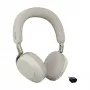 Jabra Evolve3 75 UC bezdrôtový On-Ear Bluetooth headset s potlačením hluku a adaptérom Link 390c (Warm Grey)