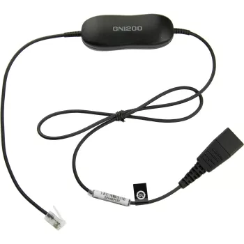 Jabra GN1200 Smart Cord kábel pre headset QD na RJ10, 0,8 m, rovný, čierny (88001-99)
