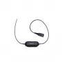 Slúchadlový kábel Jabra GN1200 Smart Cord QD na RJ10, 0,8 m, rovný, čierny (88001-99)