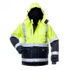 Bunda canvas hi-vis WJ-8946 žltá/modrá 3XL