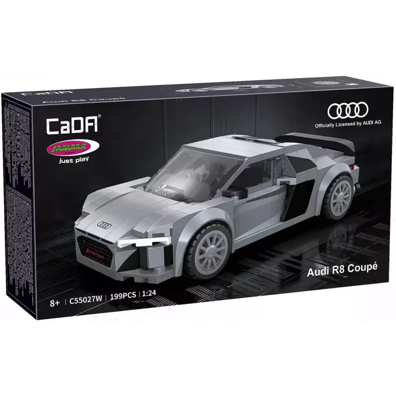 Jamara CaDA Audi R8 Coupé 1:24 stavebnica – 272 dielov, sivá, od 8 rokov