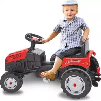 Jamara Strong Bull pedálový traktor červený 3+