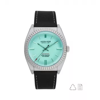 JASON HYDE JH10015 unisex hodinky 40 mm čierny ciferník čierny textilný remienok