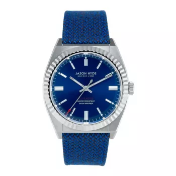 JASON HYDE MAN JH10030 40mm quartz hodinky čierny ciferník čierny textilný remienok