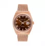 JASON HYDE MAN JH30005 quartzové hodinky 40 mm modrý ciferník strieborný náramok z nehrdzavejúcej ocele mesh