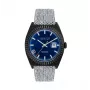 JASON HYDE MAN JH30006 40mm analógové quartzové hodinky modrý ciferník modrý textilný remienok