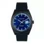 JASON HYDE MAN JH30008 40 mm quartz analógové hodinky čierny ciferník kožený náramok