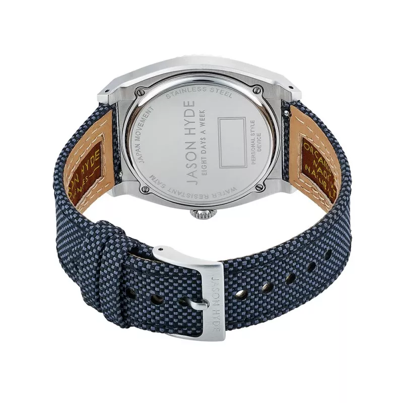 JASON HYDE pánske hodinky JH41000 40mm quartz analóg nehrdzavejúca oceľ koža čierne