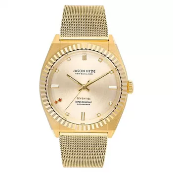 JASON HYDE dámske hodinky JH20022 36 mm ružové zlato nehrdzavejúca oceľ mesh