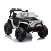 JC666 policajné auto detské elektrické auto s LED svetlami, MP3 a diaľkovým ovládaním biele