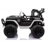JC666 policajné auto detské elektrické auto s LED svetlami, MP3 a diaľkovým ovládaním biele
