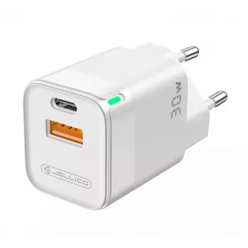 Jellico C44 Mini PD 30W QC 3.0 Smart Adaptive rýchla nabíjačka s 1x USB-C (5-20V) / USB 3A biela