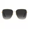 JIMMY CHOO HESTER-S-2M2 dámske slnečné okuliare - čierna obruba, sivé gradientové sklá, 59 mm