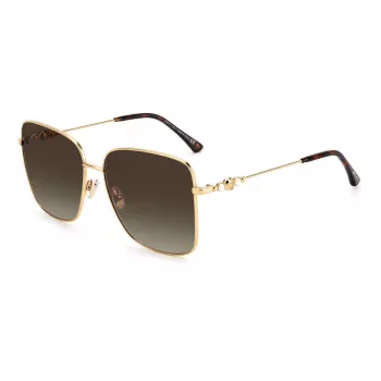 JIMMY CHOO HESTER S06JHA dámske slnečné okuliare - čierny acetátový rám, sivé gradientové sklá, 59 mm