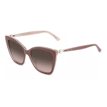JIMMY CHOO dámske cat-eye slnečné okuliare RUA-G-S-Y9A Havana acetát hnedé gradientové sklá 56/18/145 mm