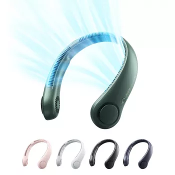 JISULIFE Neck Fan 3 tmavozelený