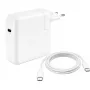 JLC 96W USB-C napájací zdroj s 2m USB-C káblom, USB PD 3.0, UK konektor, biely (Bulk)