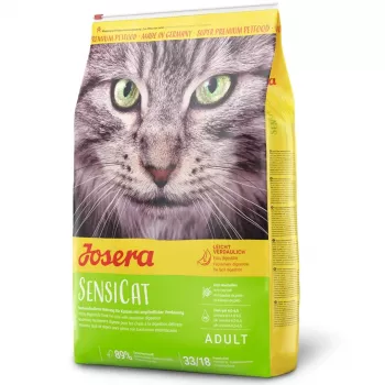 JOSERA SensiCat suché krmivo pre mačky s citlivým trávením, hydina, 400g