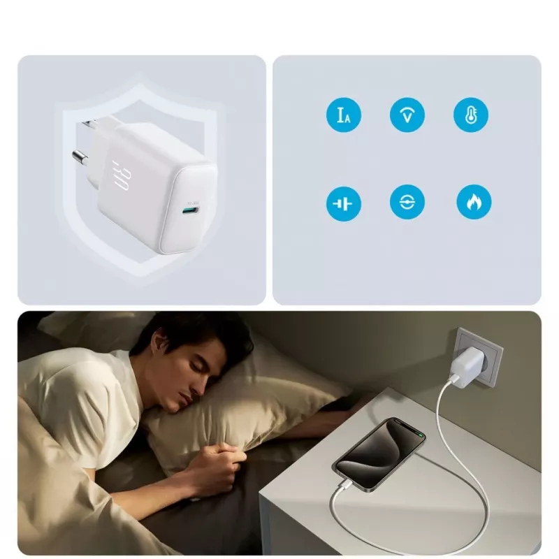 JOYROOM 10000mAh 22,5W USB-C power banka s integrovaným káblom