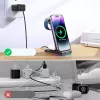 Joyroom 3-in-1 bezdrôtový nabíjací stojan pre iPhone, Apple Watch, AirPods - 15W rýchle nabíjanie, čierny (JR-WQN01)