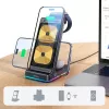Joyroom 3-in-1 bezdrôtový nabíjací stojan pre iPhone, Apple Watch, AirPods - 15W rýchle nabíjanie, čierny (JR-WQN01)