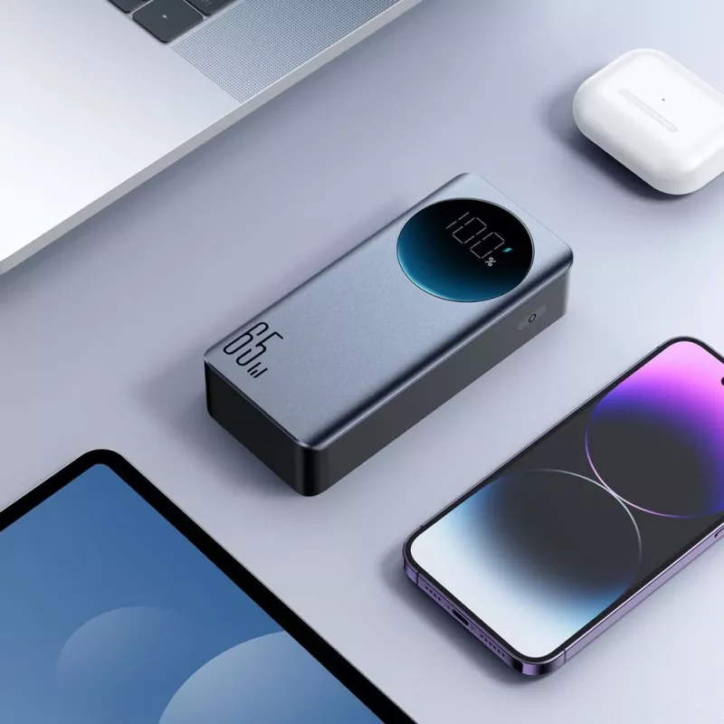 JOYROOM 30000mAh 65W power bank s digitálnym displejom (JR-PBF05) - čierny