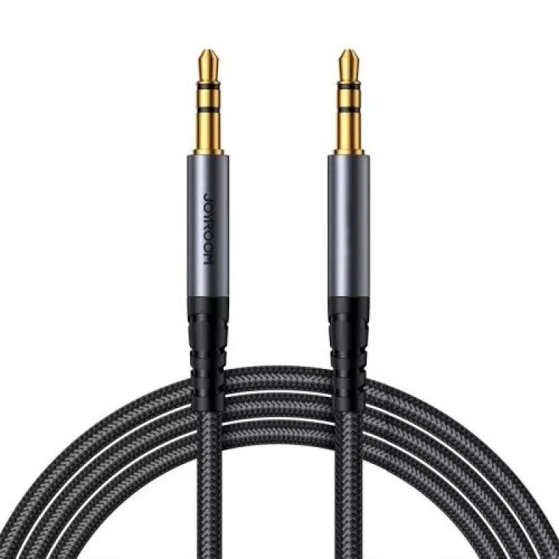 Joyroom audio kábel stereo, 3,5 mm jack konektor samec, 1,2 m, čierny (SY-A08)