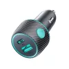 Joyroom auto-nabíjačka U+C, QC 3.0, PD, 60W, RGB, čierna (JR-CCN01)